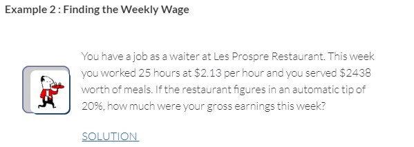 Consumer Math Online